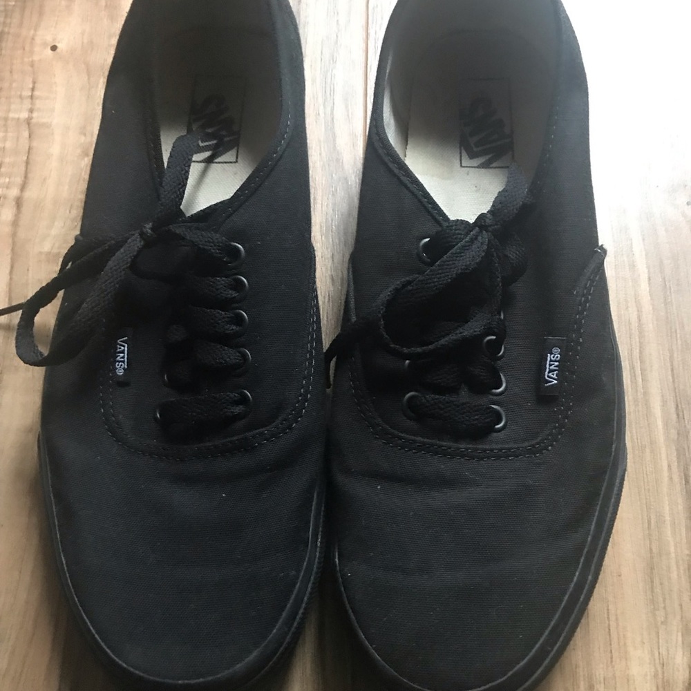 Black authentic vans